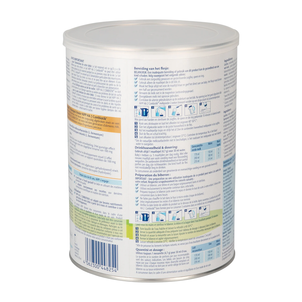 HiPP Dutch HA Stage 2 Hypoallergenic Combiotic Follow-On Milk Formula 6-12 months • 800g - OnlyFormula 3