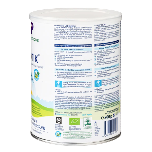 HiPP Dutch Stage 1 Combiotic Infant Milk Formula 0-6 months • 800g HiPP Dutch Stage 1 Combiotic Infant Milk Formula 0-6 months • 800g