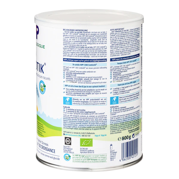 HiPP Dutch Stage 3 Combiotic Toddler Formula 12+ months • 800g - OnlyFormula 4