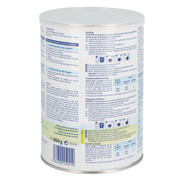 HiPP Dutch Stage 4 Junior Milk Formula 800g - 24+ months - OnlyFormula 3
