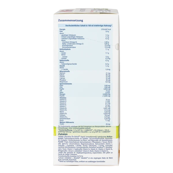 HiPP HA Germany Hypoallergenic Stage 1 Combiotic Infant Milk Formula 0-6 months • 600g - OnlyFormula 4