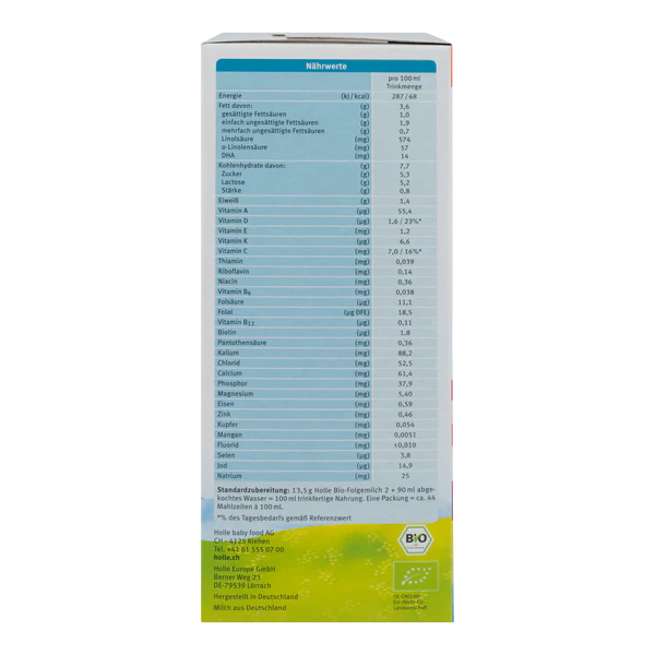 Holle Bio Stage 2 Organic Follow-On Infant Milk Formula 6+ months • 600g - OnlyFormula 2
