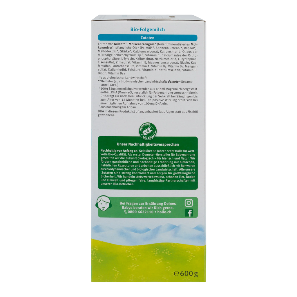 Holle Bio Stage 2 Organic Follow-On Infant Milk Formula 6+ months • 600g - OnlyFormula 4
