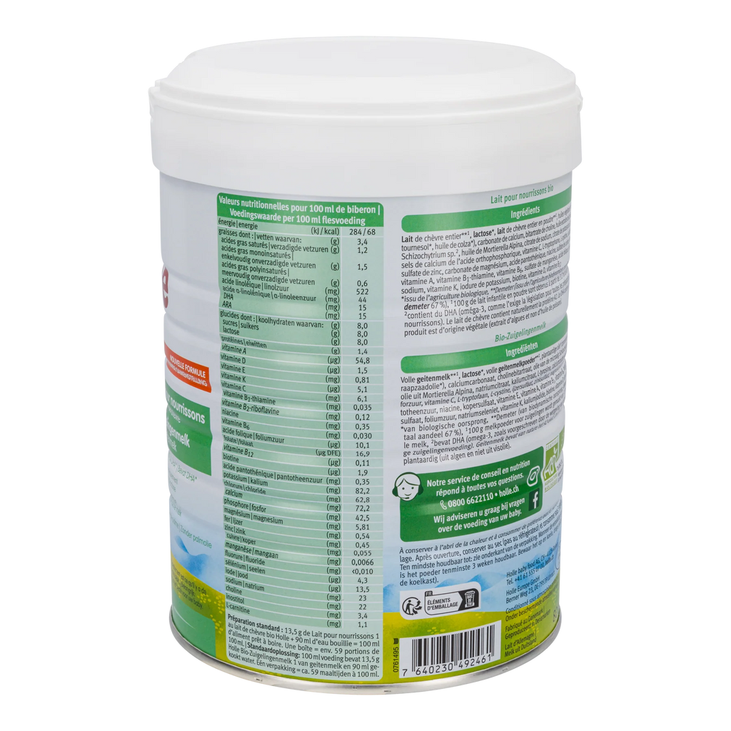 Holle Goat Stage 1 Organic Infant Milk Formula 800g - 0+ Months - OnlyFormula 2