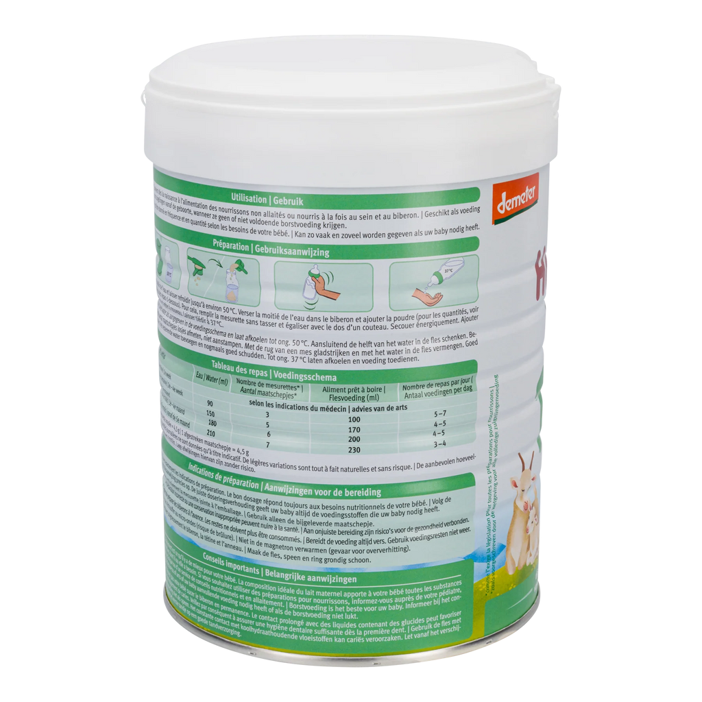 Holle Goat Stage 1 Organic Infant Milk Formula 800g - 0+ Months - OnlyFormula 4