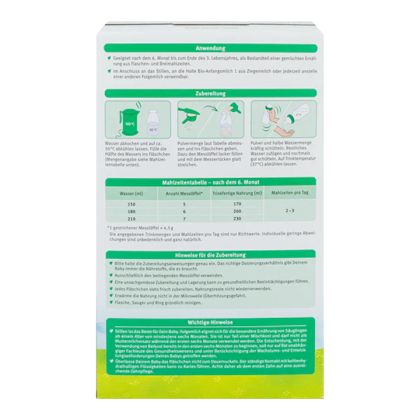 Holle Goat Stage 2 Organic Follow-On Infant Milk Formula 6+ months • 400g - OnlyFormula 3
