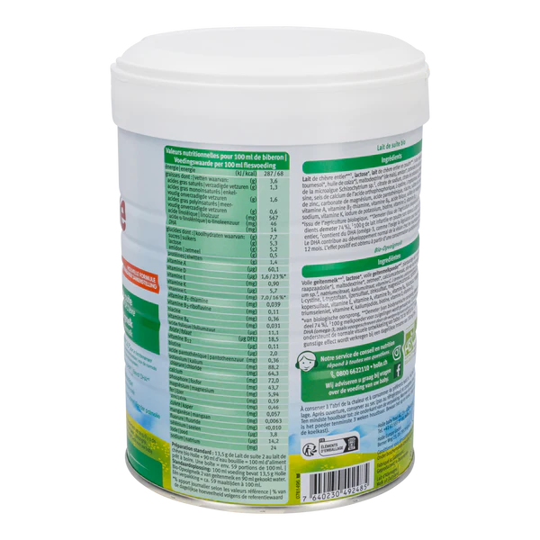 Holle Goat Stage 2 Organic Follow-on Milk Formula 800g - 6+ Months - OnlyFormula 2