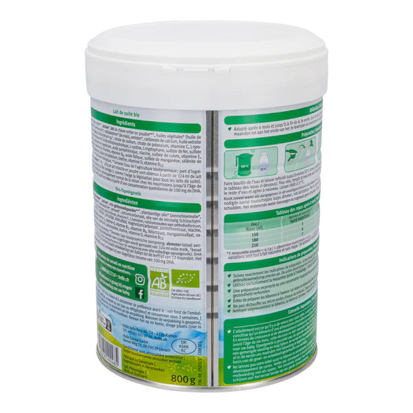 Holle Goat Stage 2 Organic Follow-on Milk Formula 800g - 6+ Months - OnlyFormula 3