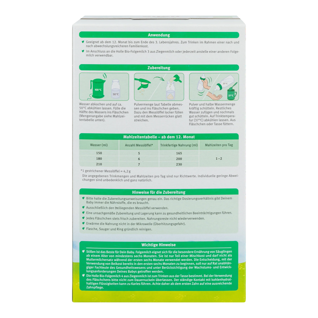 Holle Goat Stage 4 Organic Toddler Formula 12+ months • 400g - OnlyFormula 3