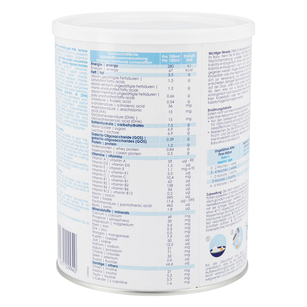Kabrita Stage 1 Goat Milk Formula 800gr - OnlyFormula 3