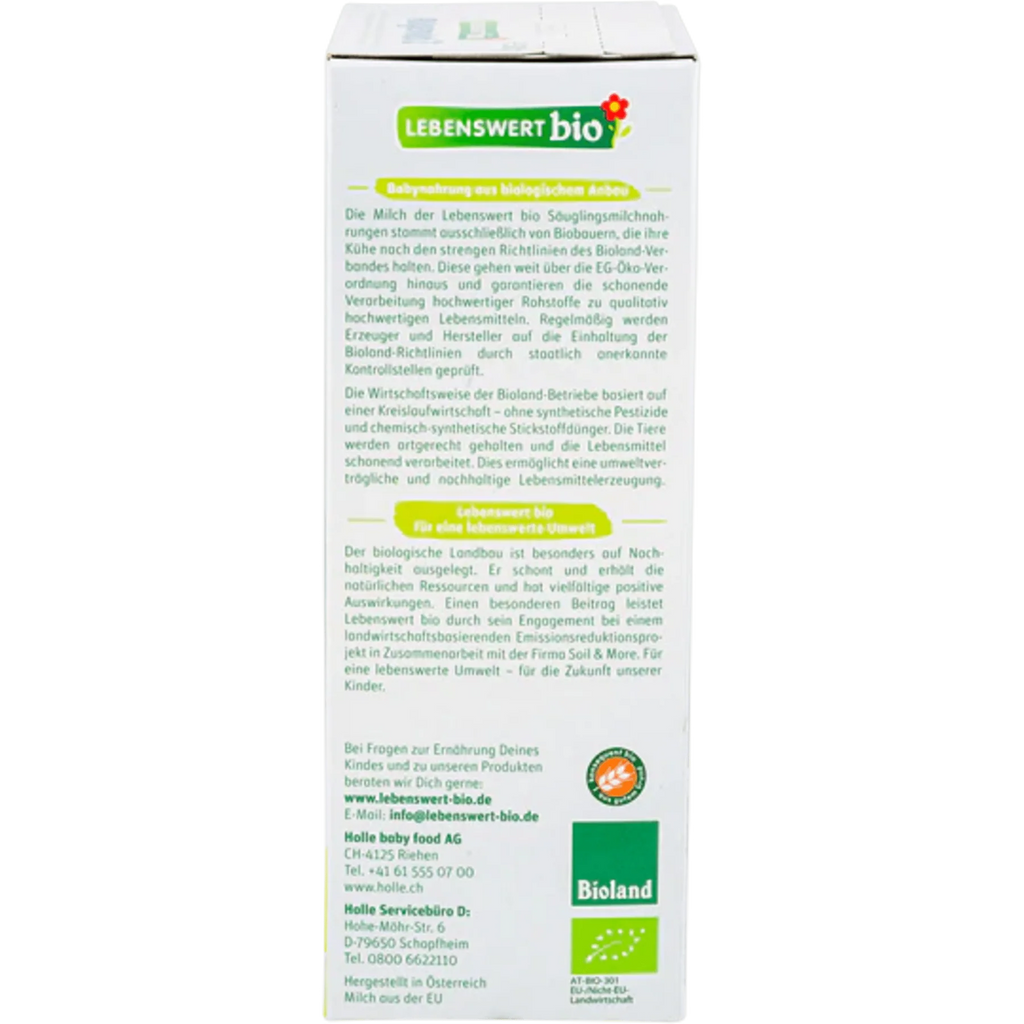 Lebenswert Folgemilch Stage 2 Organic Follow-On Infant Milk Formula 6-12 months • 500g - OnlyFormula 2