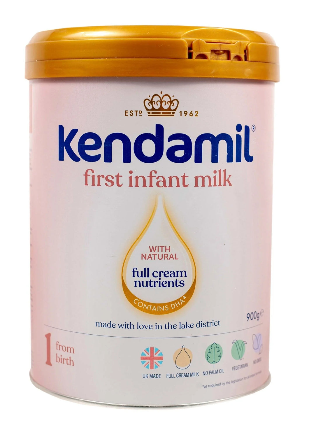 Kendamil Classic Stage 1 First Infant Milk Formula From Birth • 900g