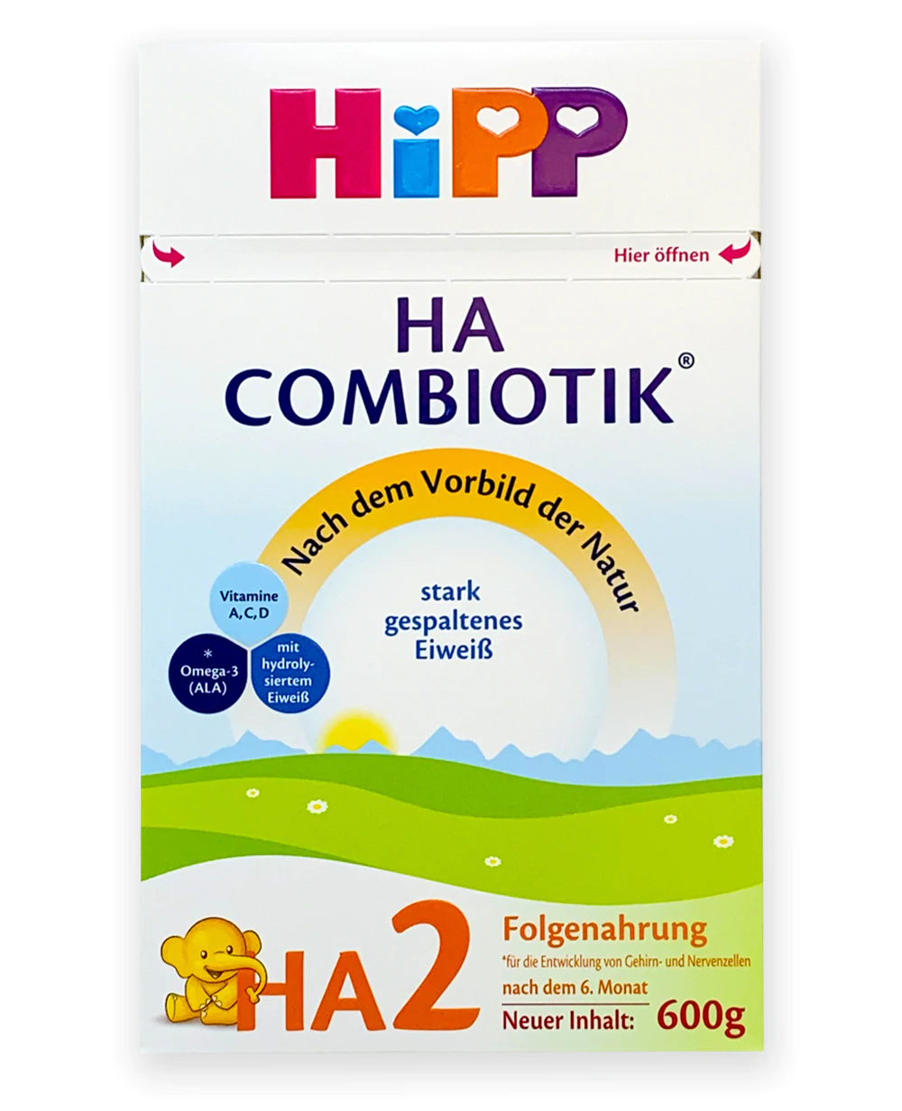 hipp ha germany hypoallergenic stage 2 formula 