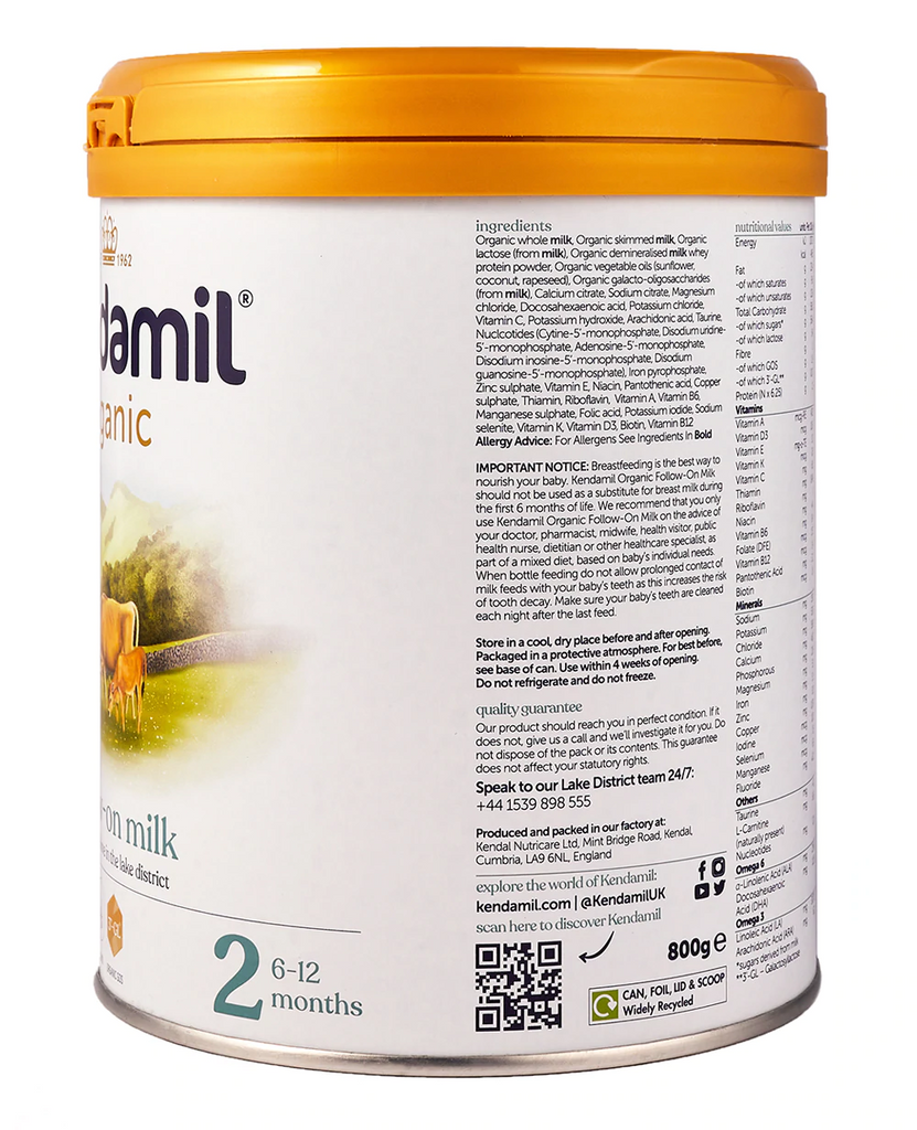 Kendamil Organic Stage 2 Follow on Milk Formula 6+ months • 800g - OnlyFormula 2