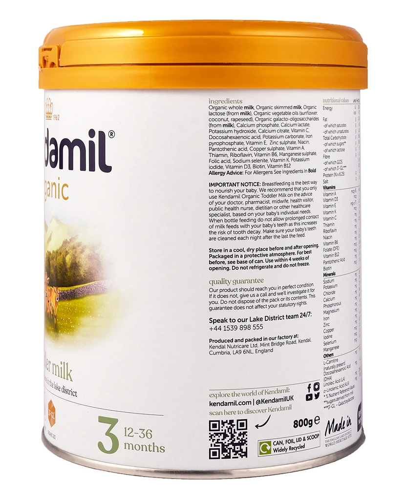 Kendamil Organic Stage 3 Toddler Milk Formula 12 + months • 800g - OnlyFormula 2